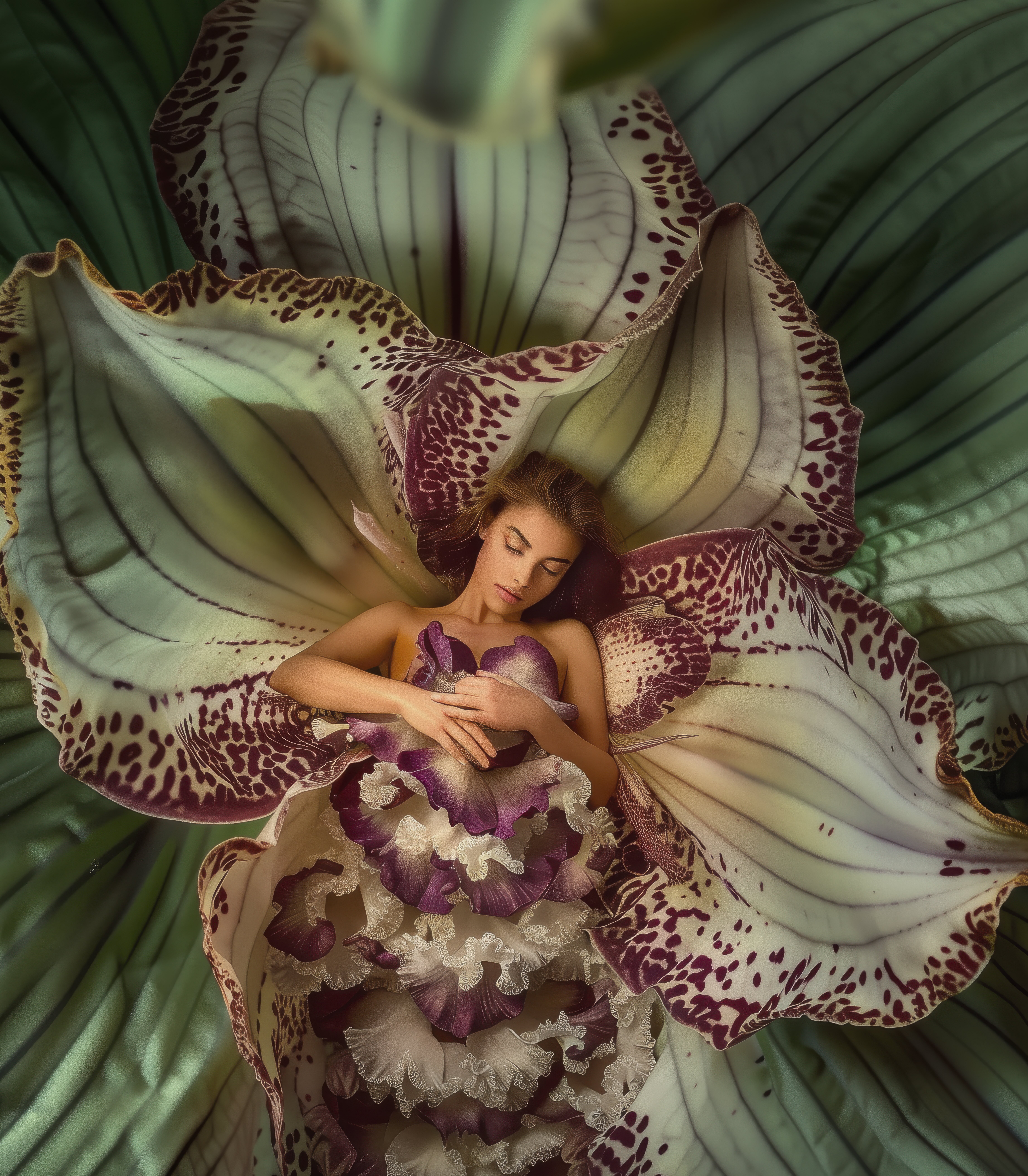 Sleeping Beauty Purple & Green
